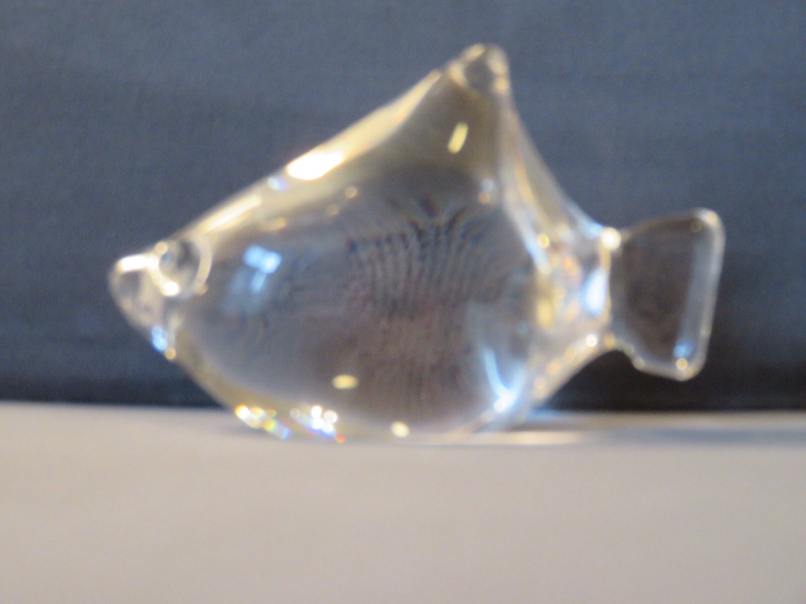 Steuben Special Fish Shape 5501 3” High A 1971 Lloyd Atkins Design