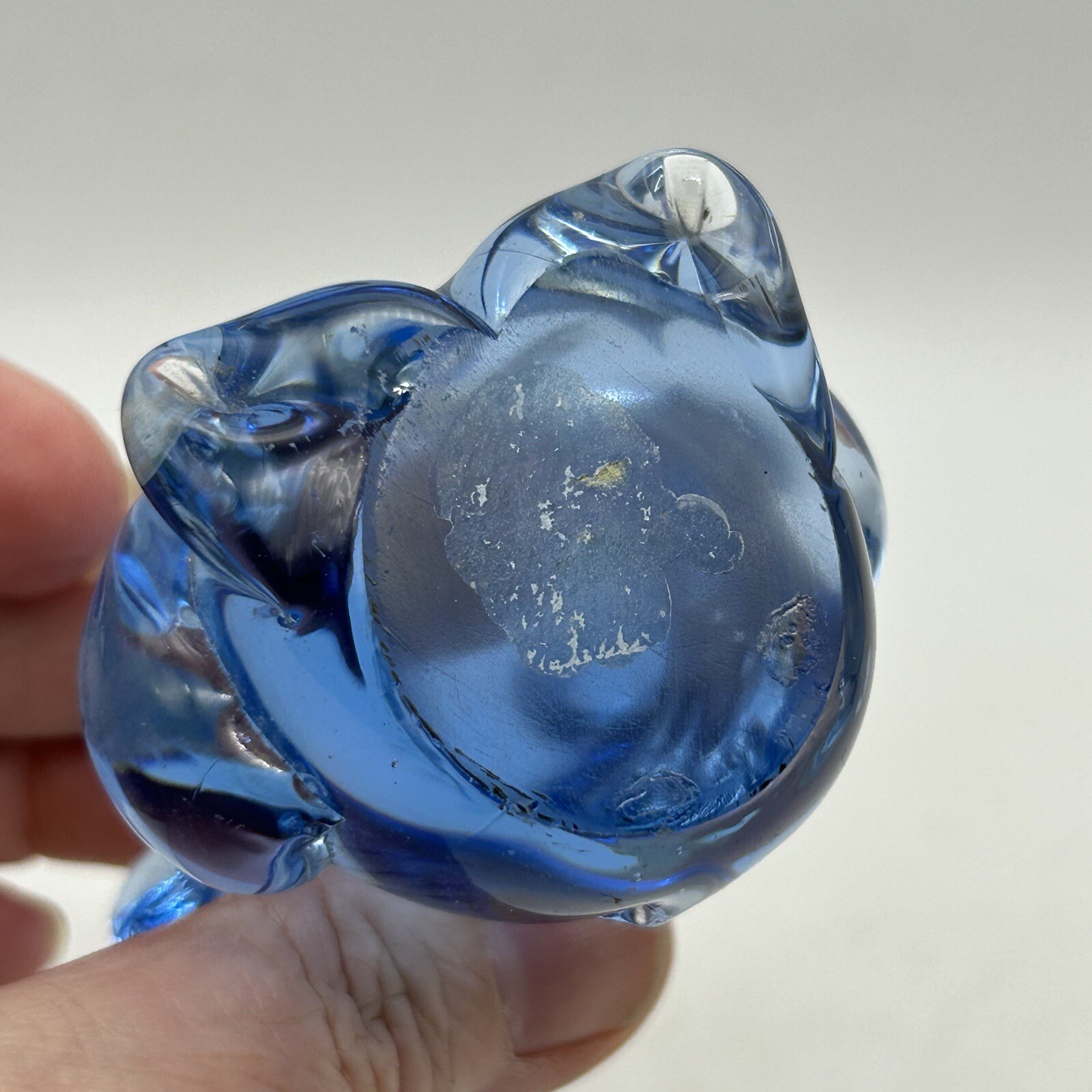 United States Commemorative Fine Art Gallery Blue Glass Koala Bear Paperweight