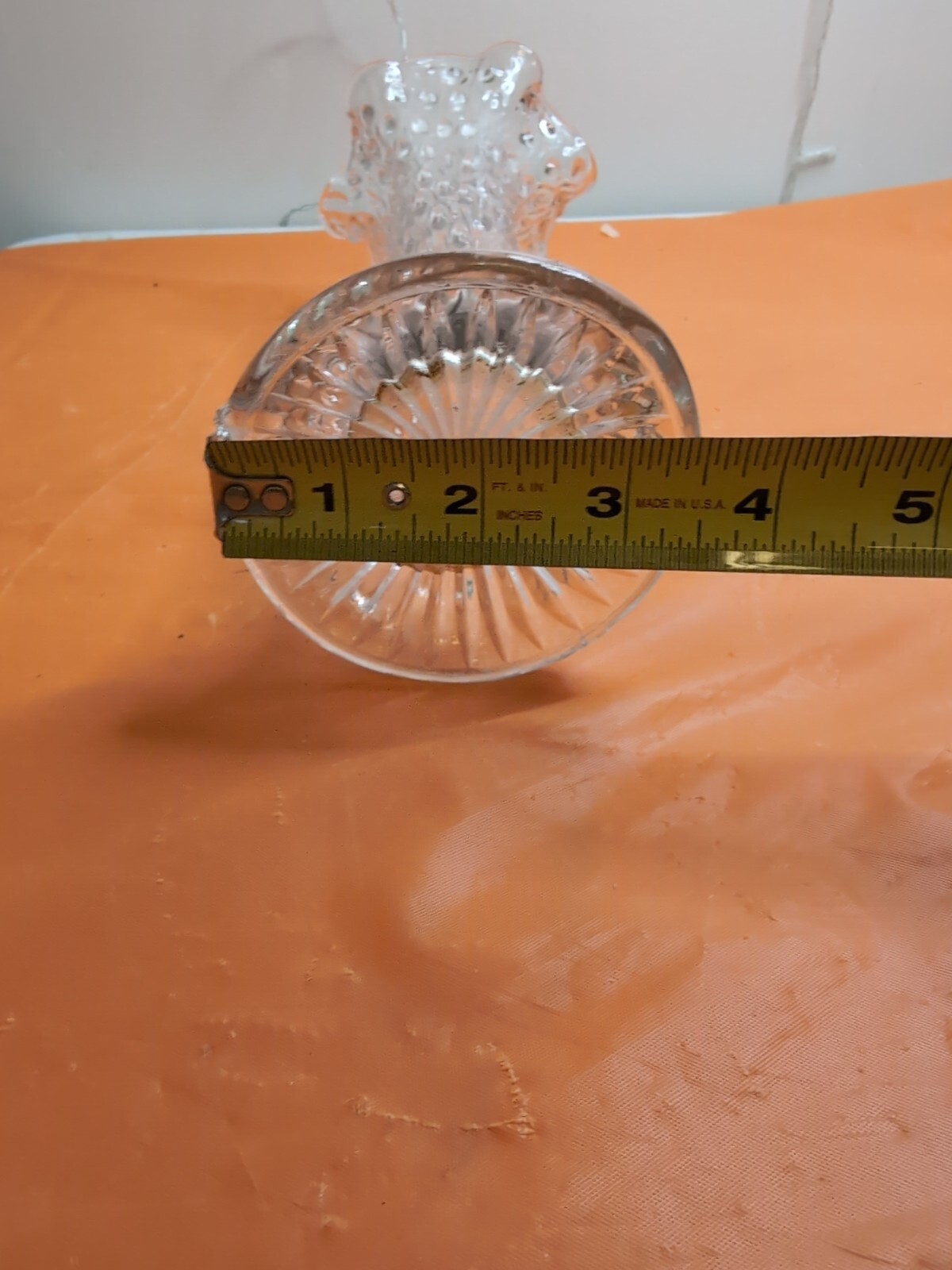 StunningFenton Rain Drop Pattern Glass”April Showers” Vase