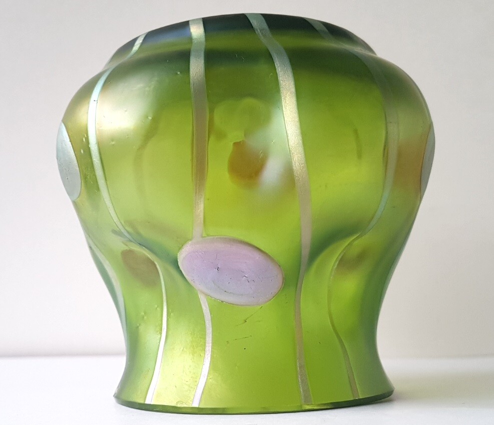 Art Nouveau Glass Vase KRALIK About 1900 AL1410