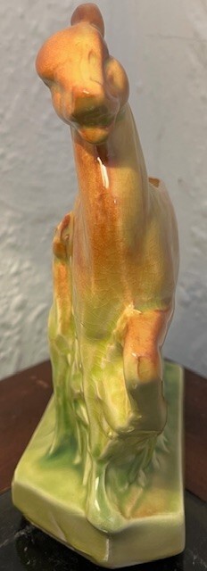 1940 Vintage McCoy Deer and Fawn Vase or Planter, 7.5″, Mint Condition!