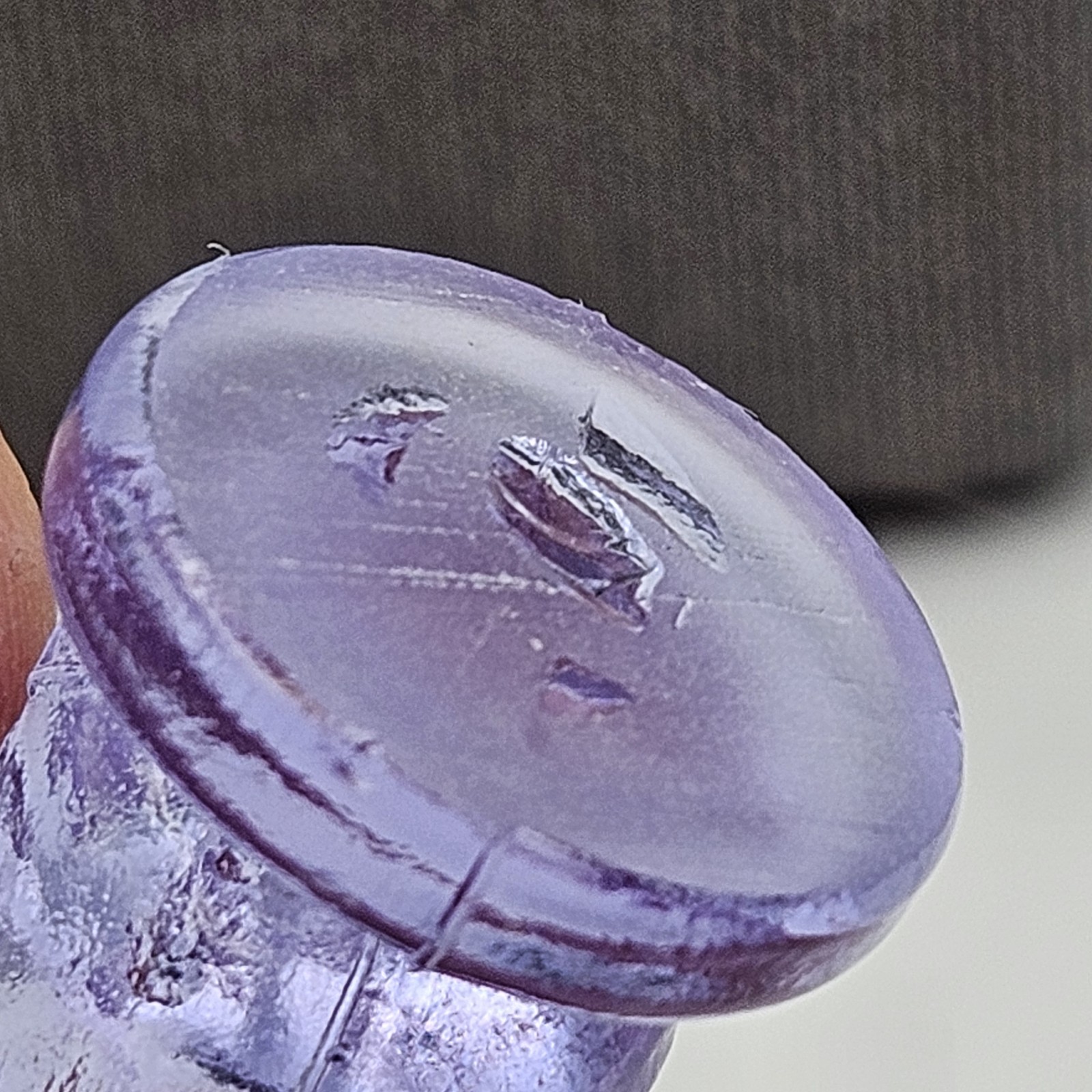 Boyds Glass ~ Debbie Duck Duckling ~ Lavender