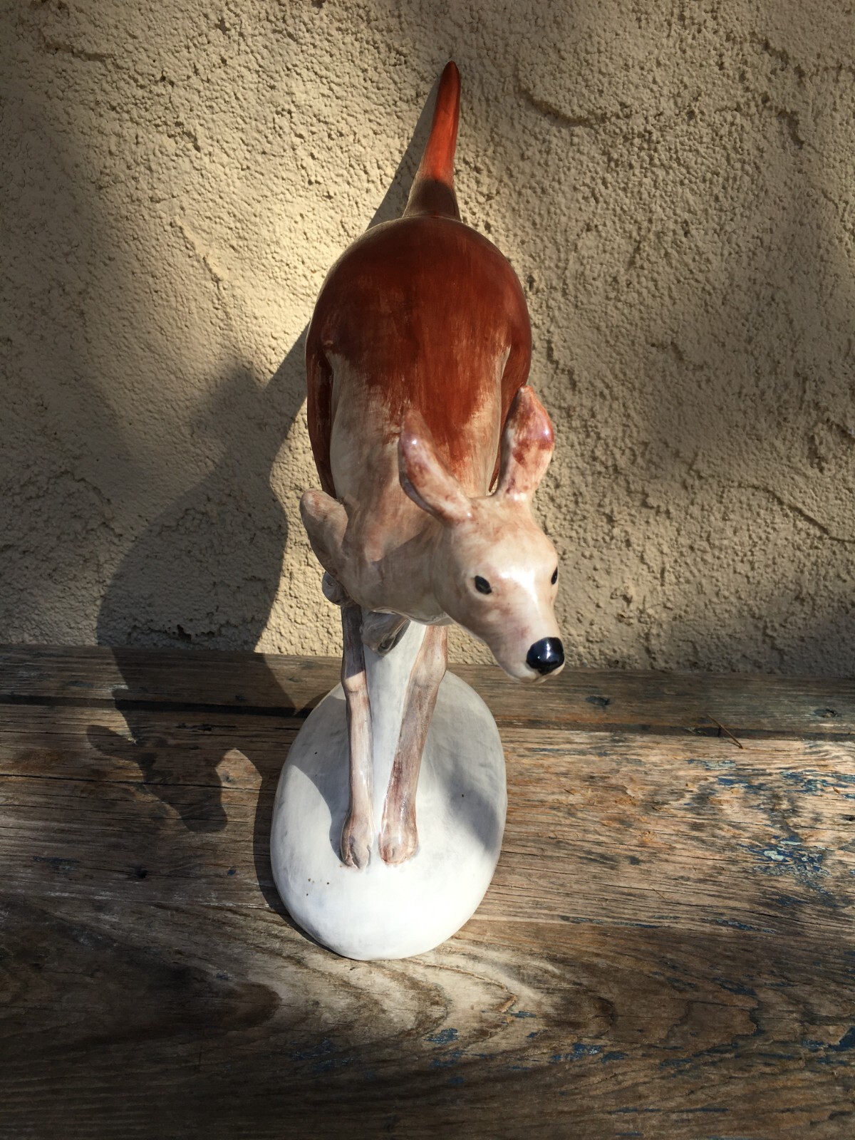LARGE CERAMIC POTTERY KANGAROO, STUDIO AUSTRALIA, SIGNED CYM, for BAZ LUHRMANN