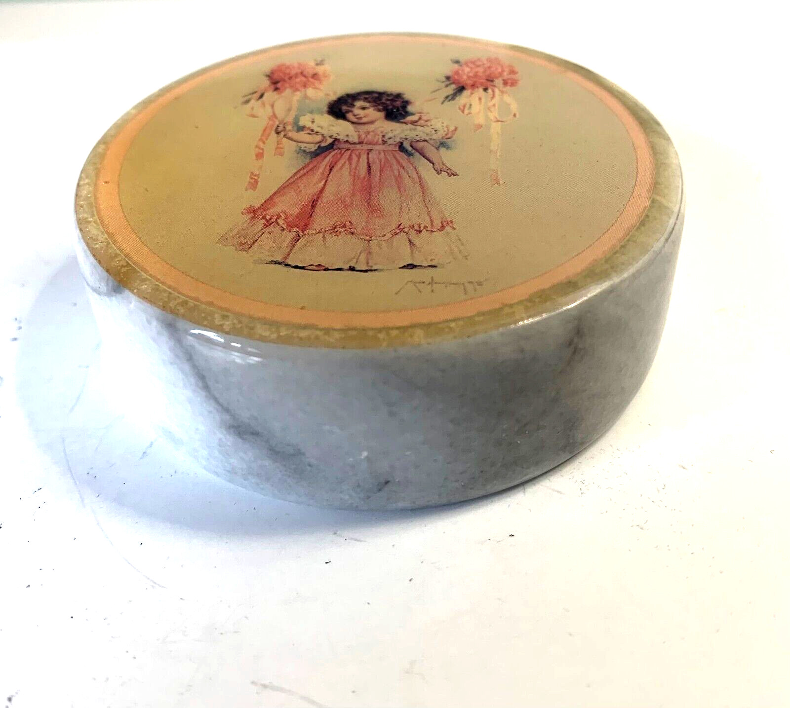 Paperweight Maud Humphrey Bogart My First Dance 1988 Hamilton Gifts Paper Weight