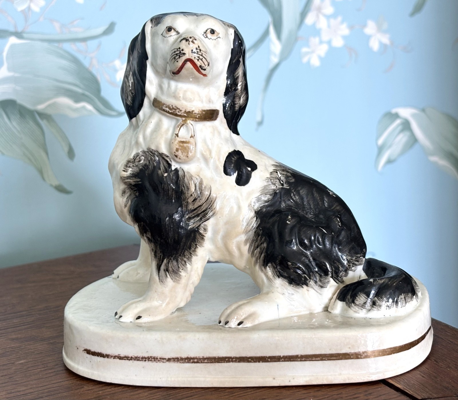 C1860 Antique Staffordshire Water Spaniel