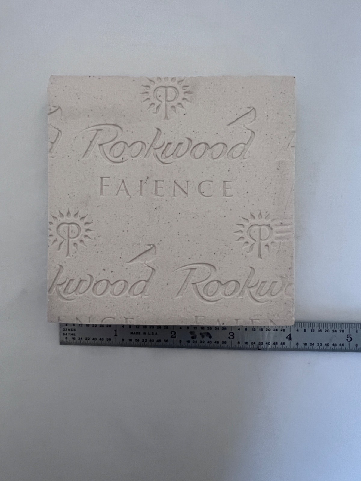 Rookwood Faience Tile 4×4 Botanical Accents – Juliette 4 x 4 Tile. Dark Gray