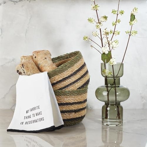 Bubble Vase Modern Glass Flower Holder Vase for Home Décor, Small, Green