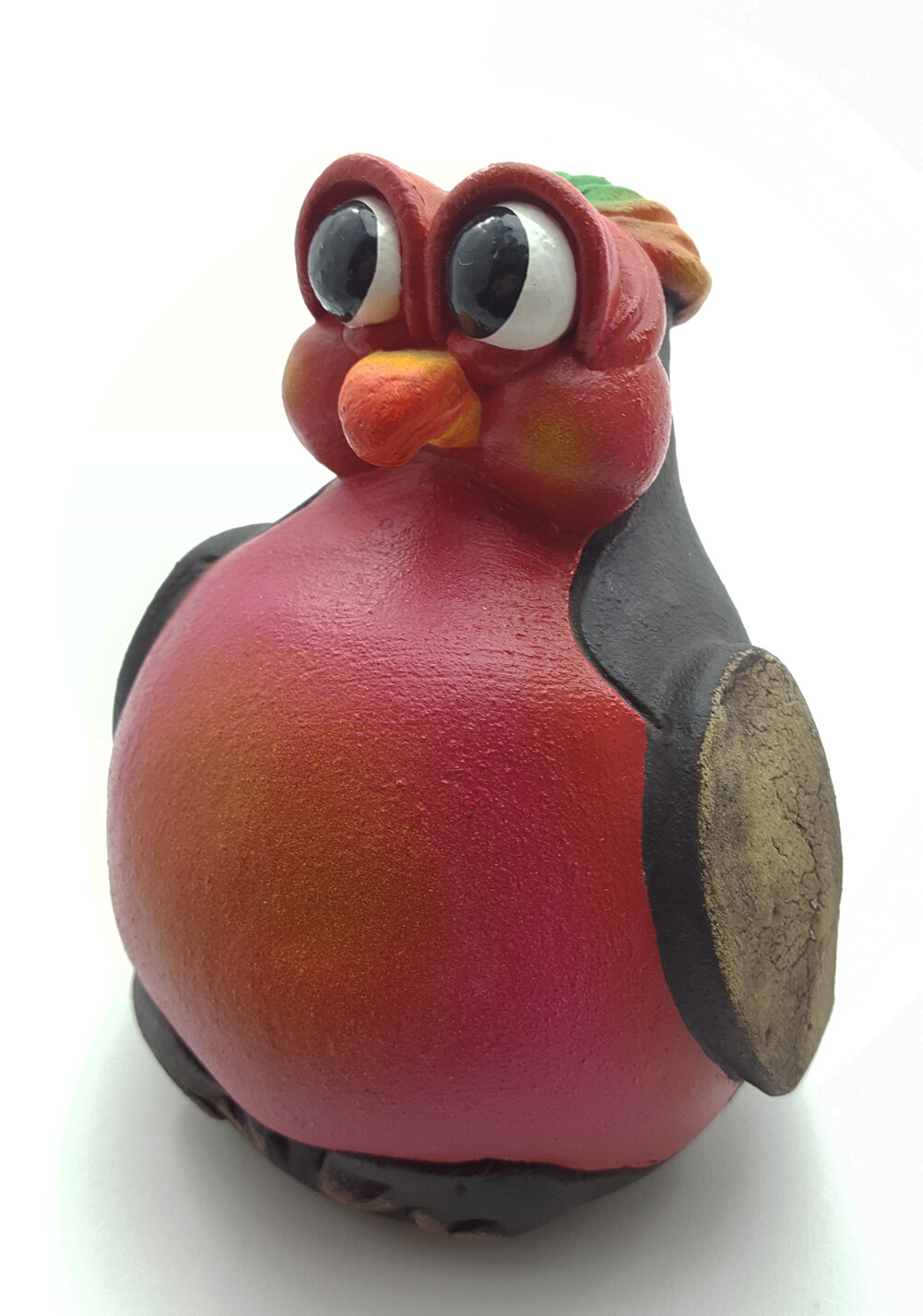Storybook Fairy Tale Pottery Bird Sculpture Figurine