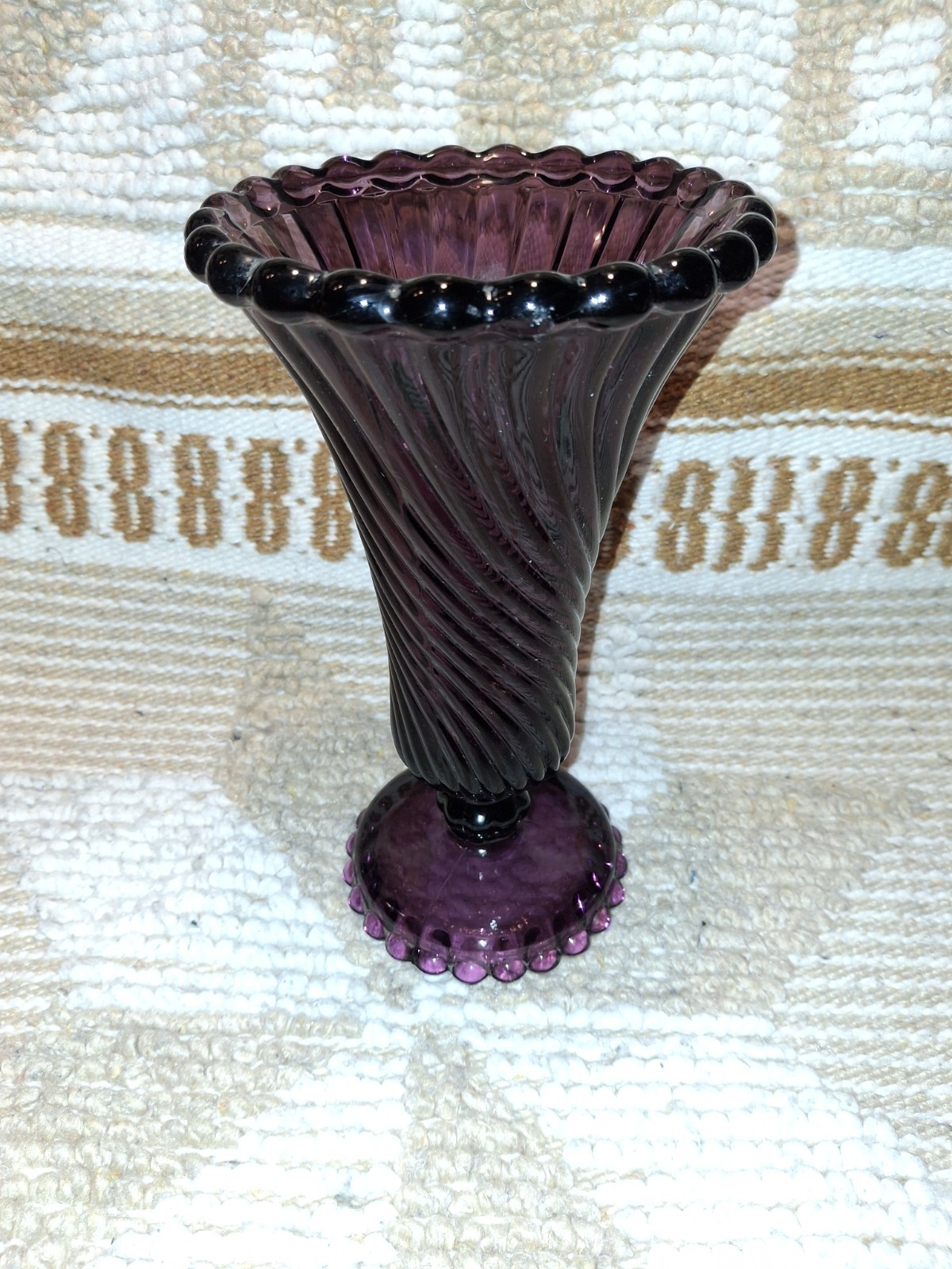 Westmoreland Amethyst And Ball Vase