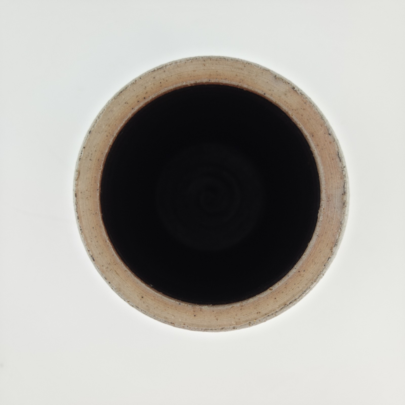 Salmon Falls Stoneware Blueberry Vine Salt Glaze Utensil Crock Vase 6.5″ Pottery