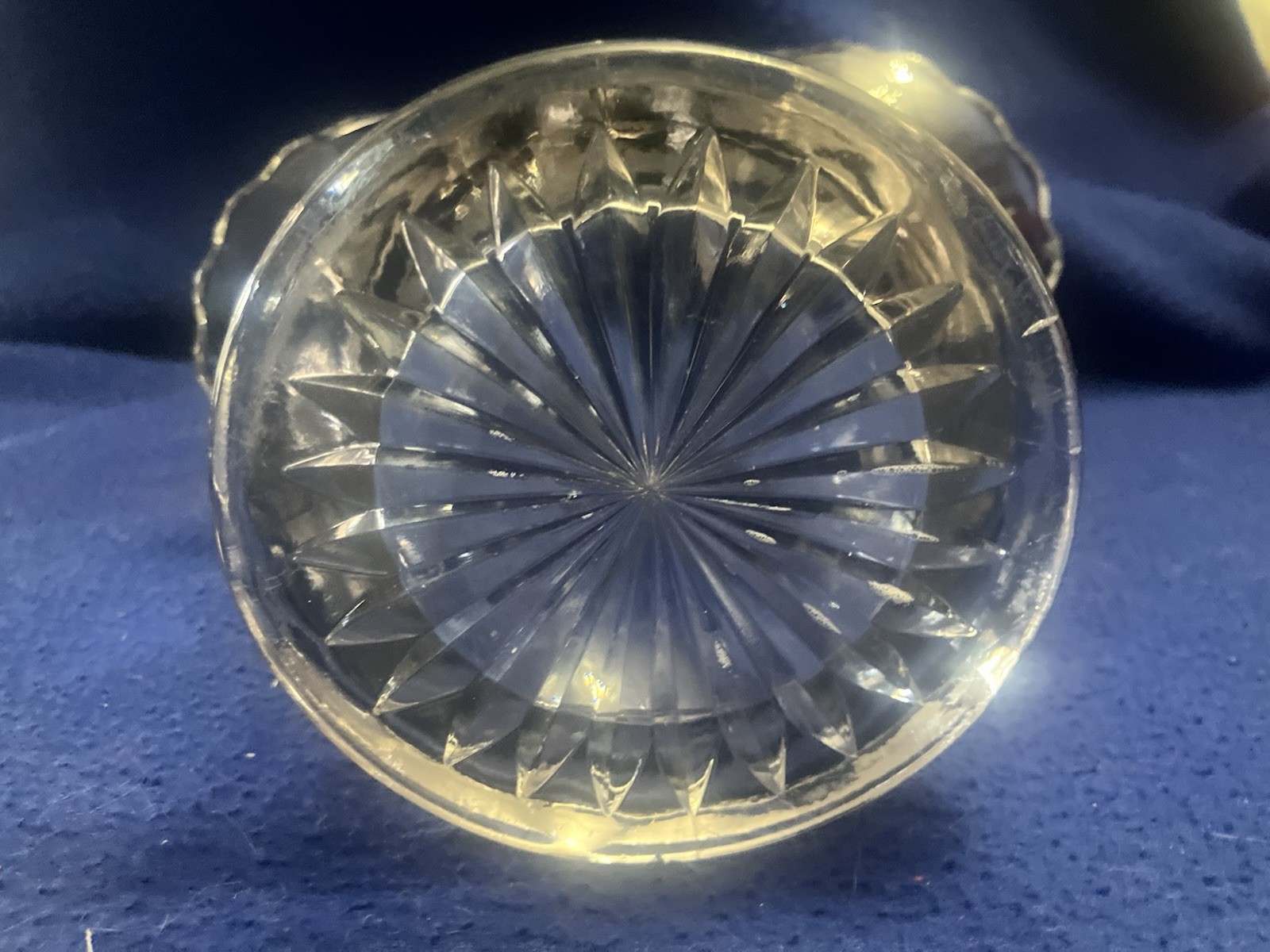 Antique Duncan Miller Tavern Glass Basket Large 10″ Clear EAPG PAT’D, c. 1914