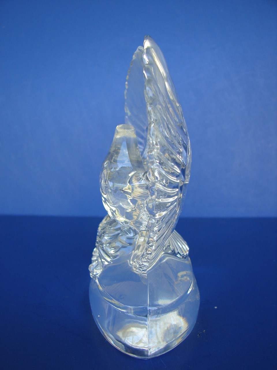 Crystal Eagle Figurine Statue 24% Lead Paperweight Stolzle Kristall Austria