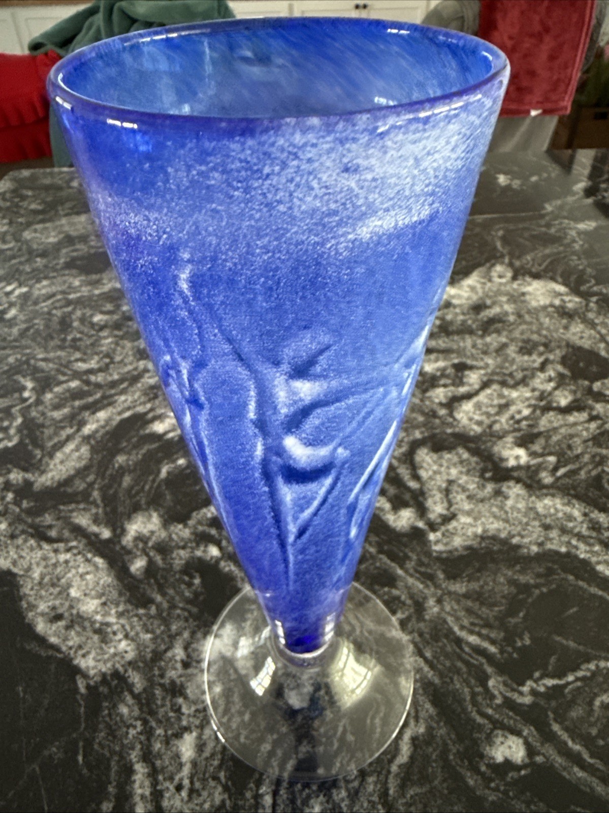 Gallery Belleau Dancing Figures Glass Vase With Clear Base 2002 12” Tall