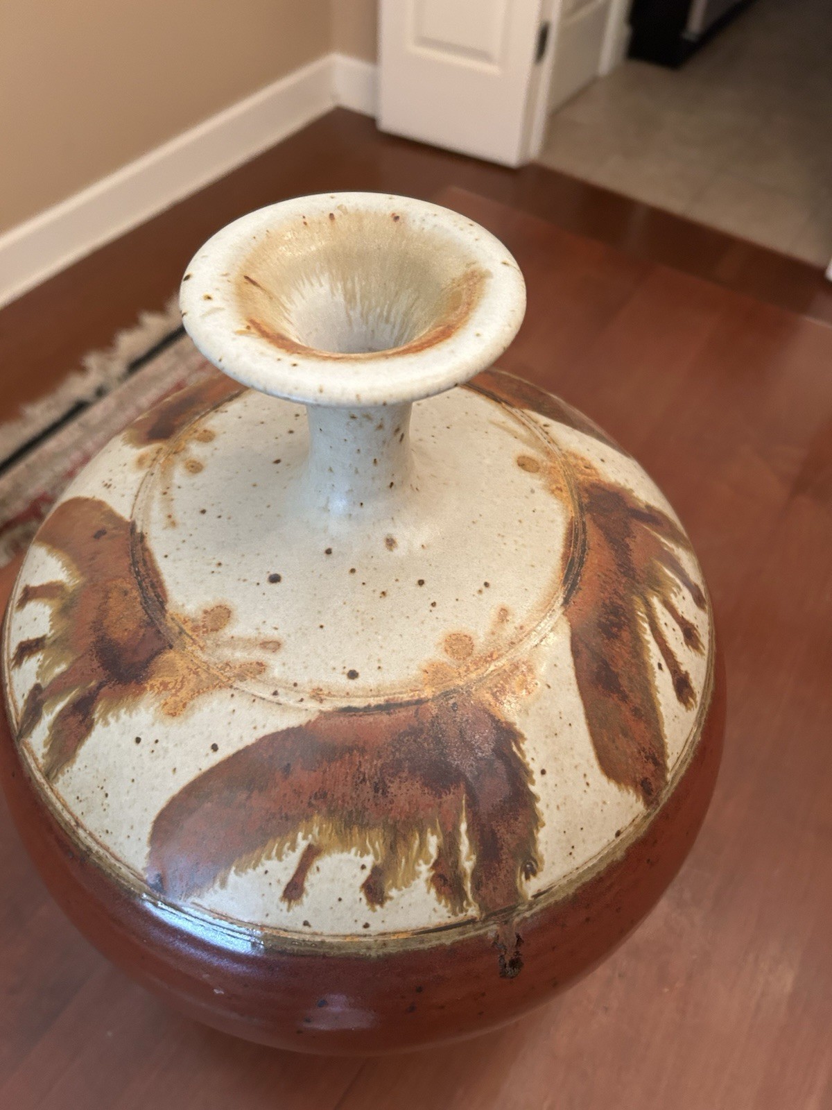 Vintage Mark Chamberlain Art Pottery Vase – 14″ – Signed