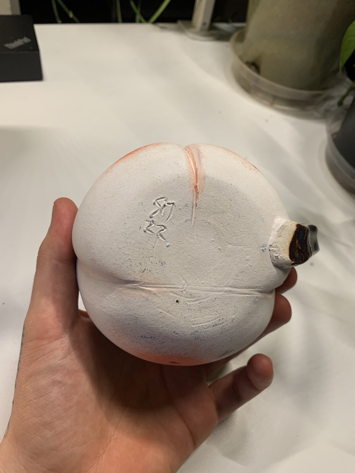 Unique Handmade BOHO Buttock/Belly button Mug Signed ‘SJ 22’