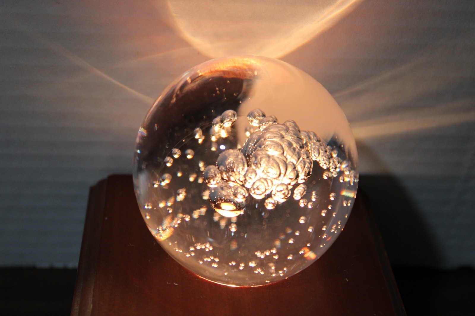 MANTORP STUDIO SWEDEN COSMOS ART GLASS PAPERWEIGHT