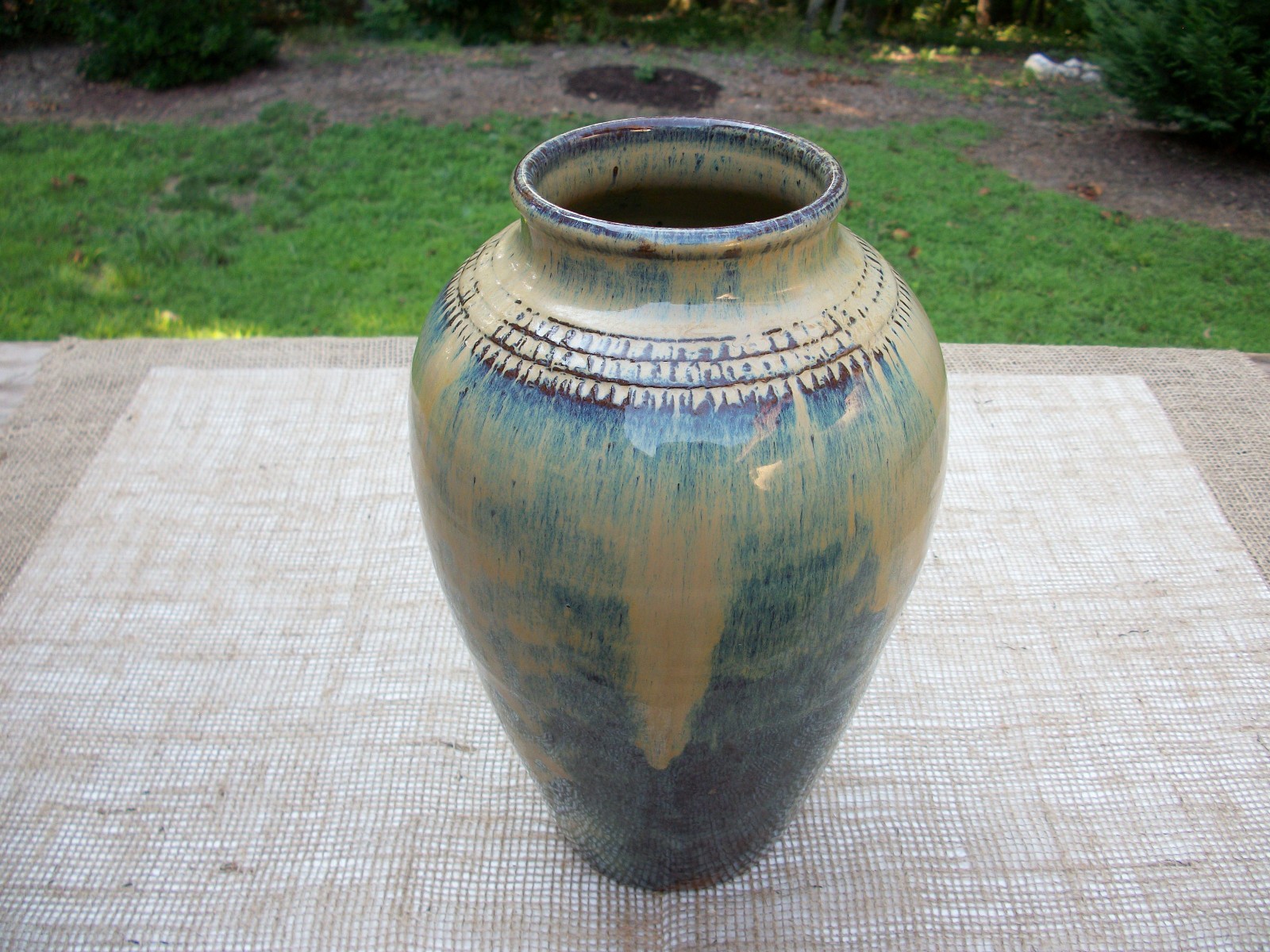 Charles Boyd Craven Vase, NC Potter, ca 1973, 11-3/4 Inch Tall / 7-3/4 Inch Diam
