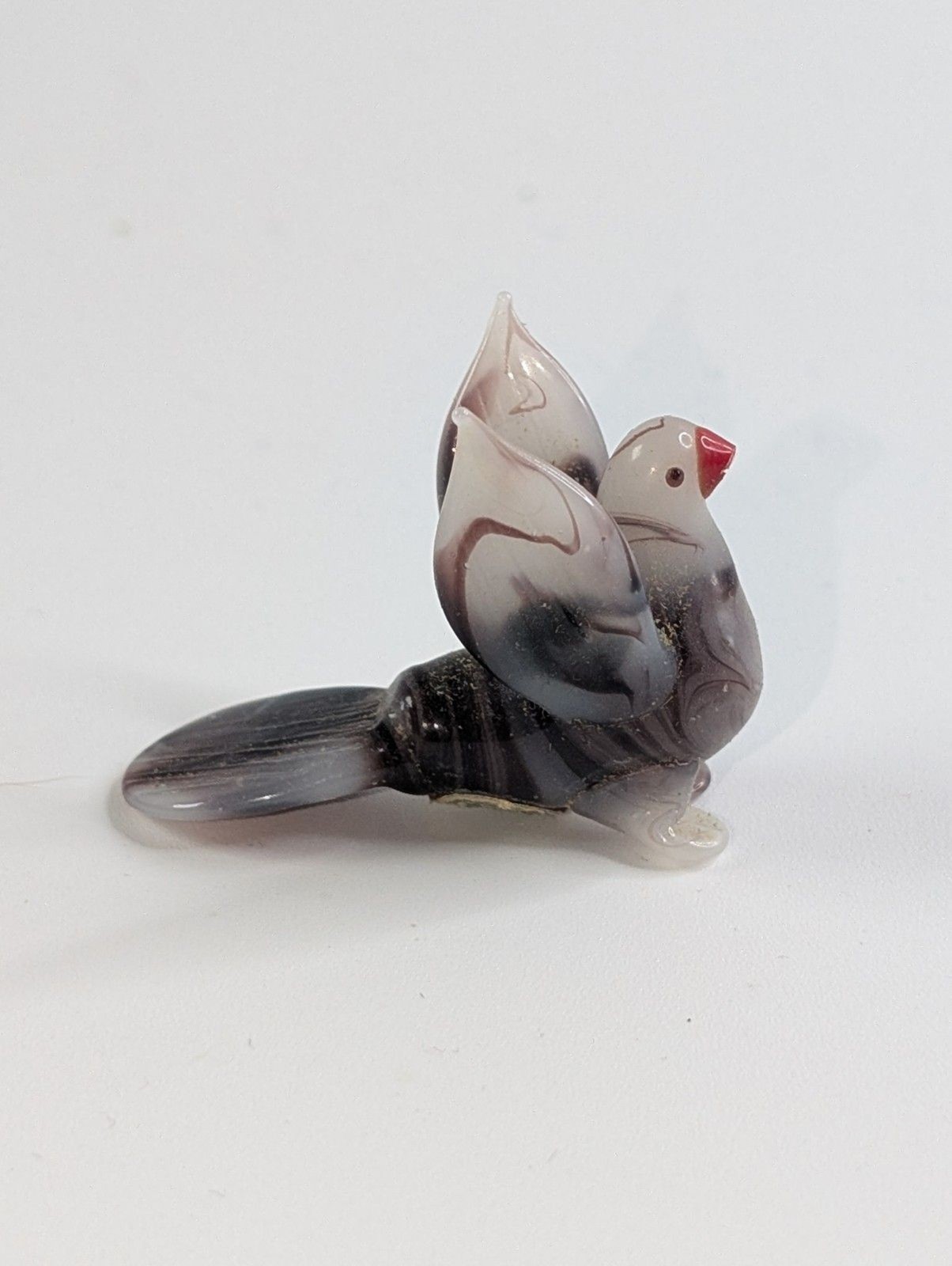 Vintage Occupied Japan Miniature Glass Figurines Lot Hand Blown 8 Birds & Monkey