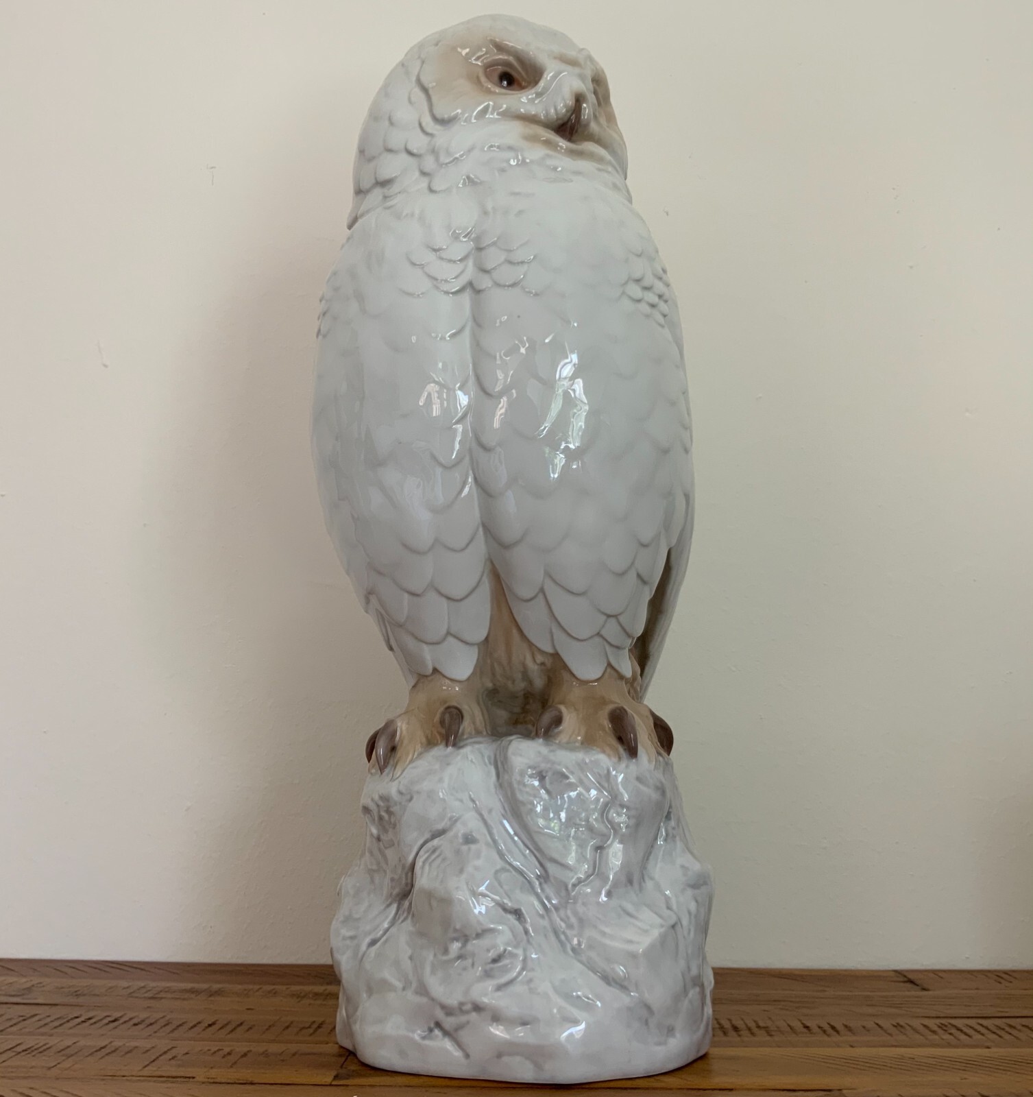 Large B&G Bing & Grondahl Snowy Owl Figurine 1500 1st Quality Excellent 1970-82