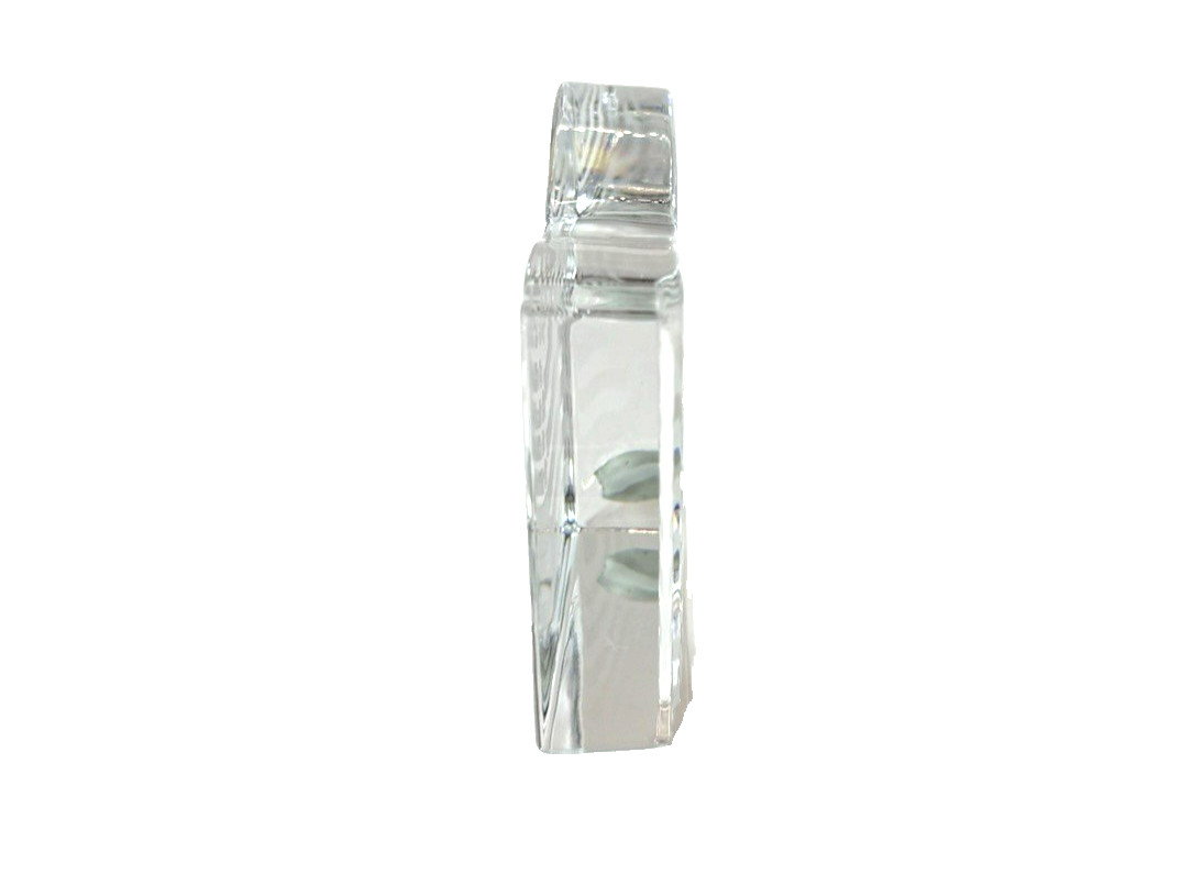 Val St Lambert Katherine De Sousa Signed Crystal American Flag Paperweight