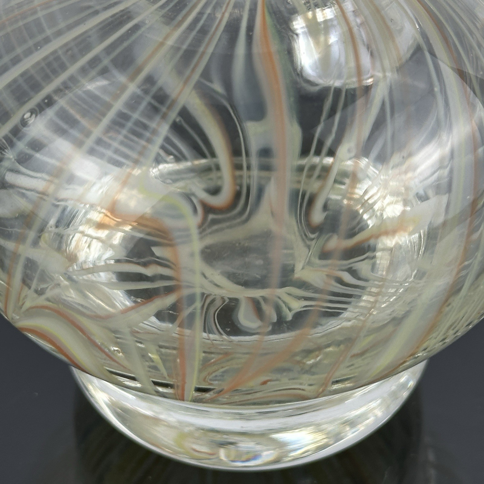 Vintage Signed Eric Berlin 1979 Alder House Studio Hand Blown Art Glass Vase MCM
