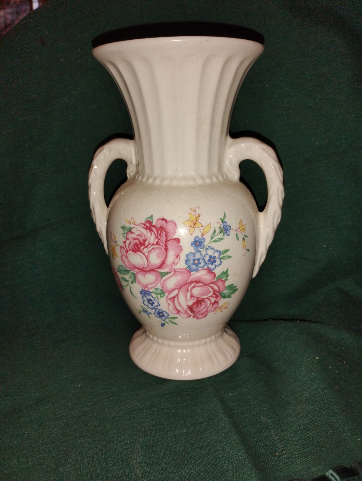 vintage floral ceramic Vase