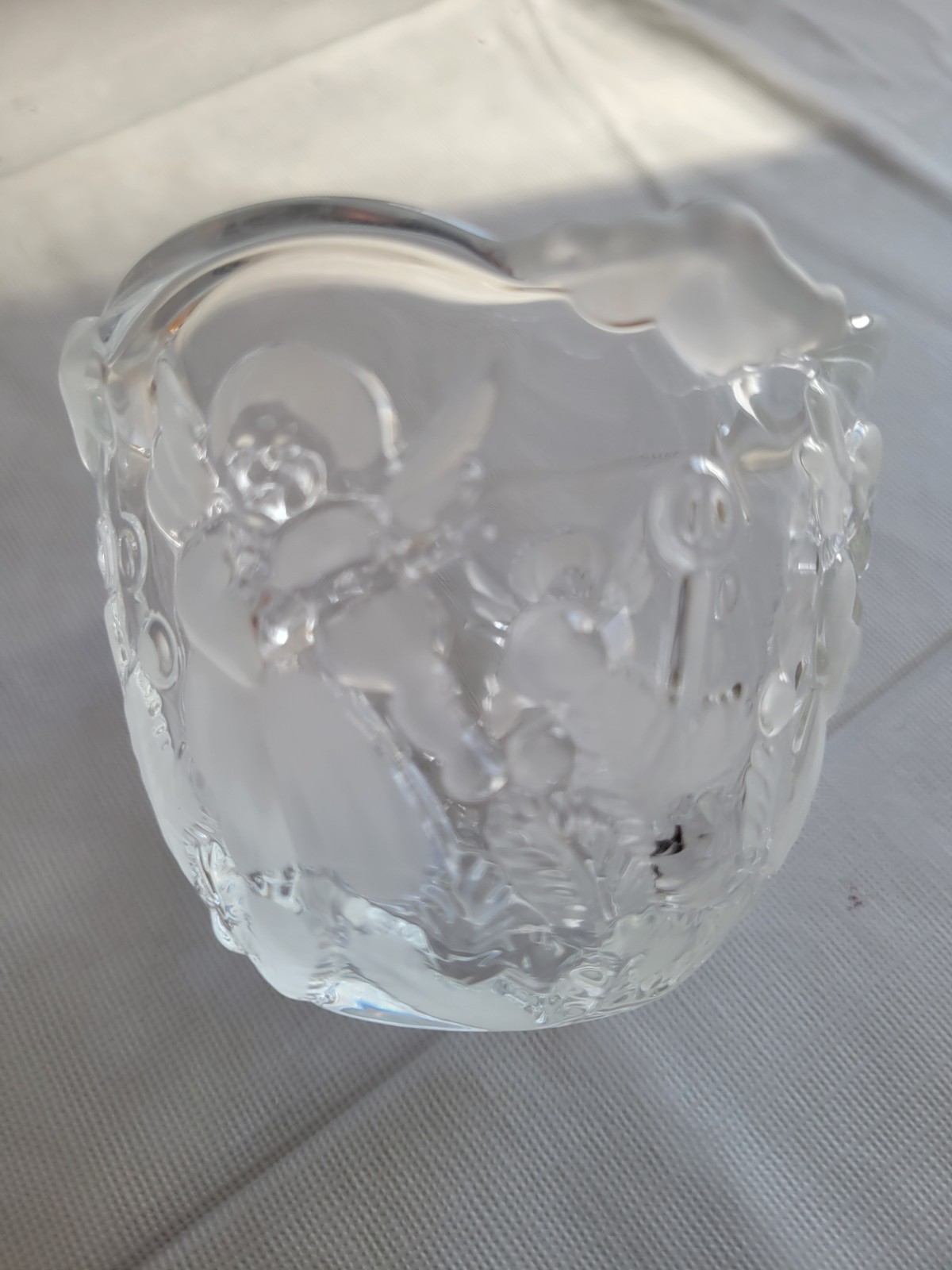 Mikasa, Holiday Lights Classics, Crystal Votive Candleholder, Angels & Cherubs
