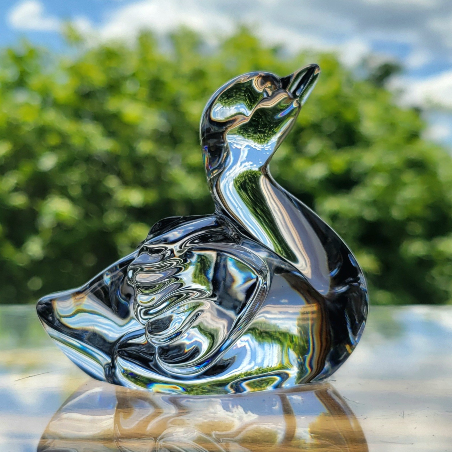 Waterford Crystal Cygnet Baby Swan 3″ Paperweight Figurine Irish #114710