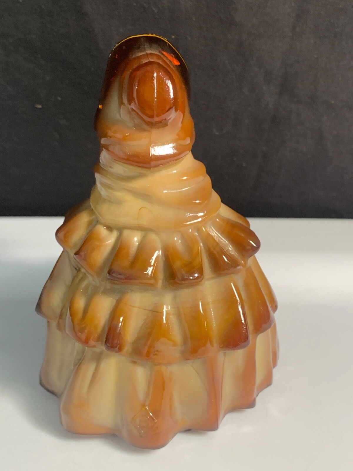 BOYD Glass “Louise” Colonial Lady Figurine – Chocolate Brown