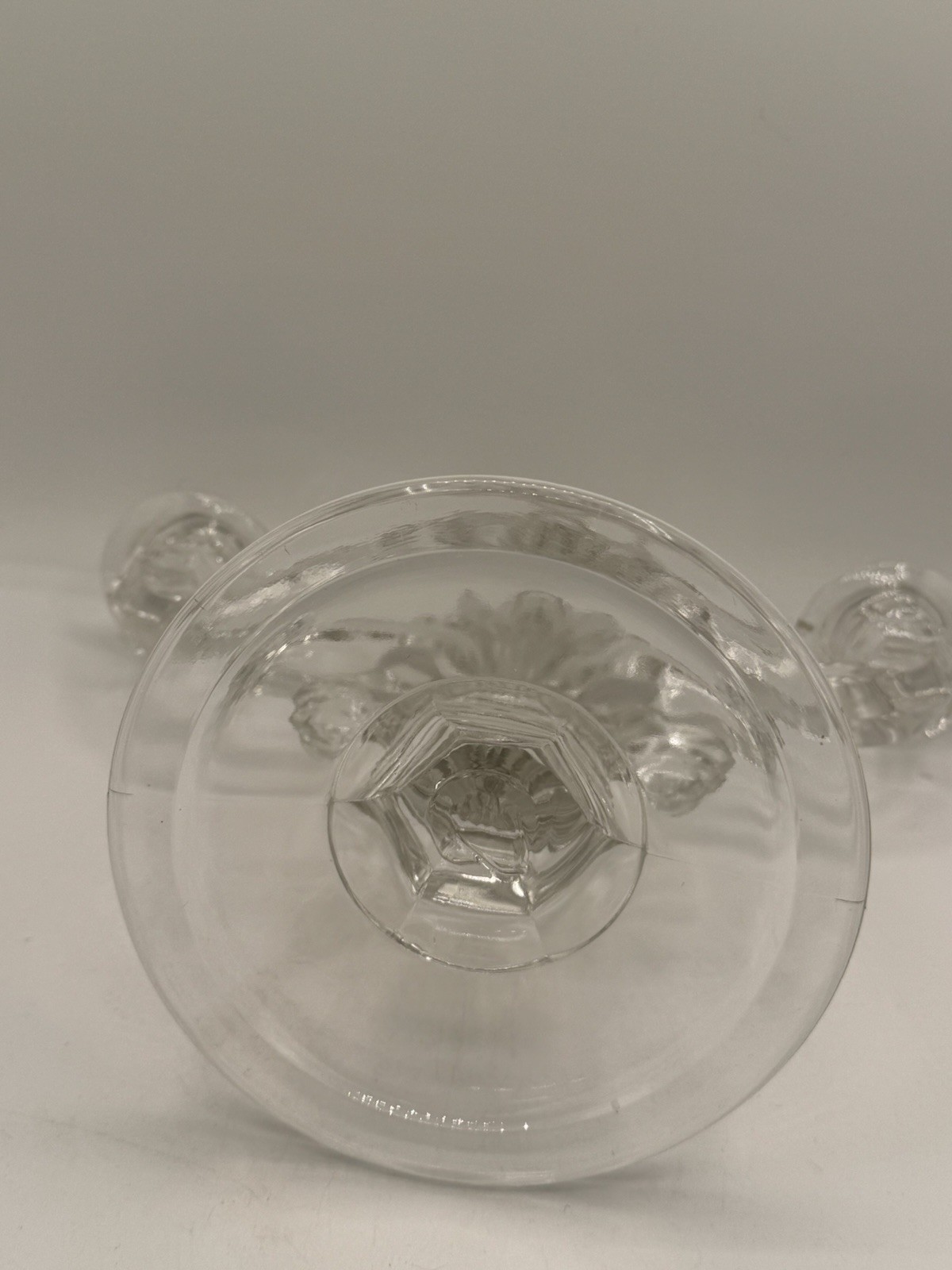 Fostoria Double Arm Crystal Candelabra with Bobeches & Prisms – Art Deco VTG