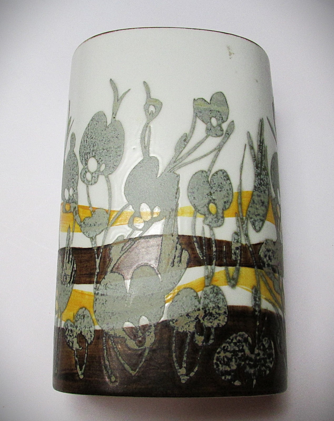 Vintage Royal Copenhagen Ivan Weiss Faience Vase 963/3740 6″