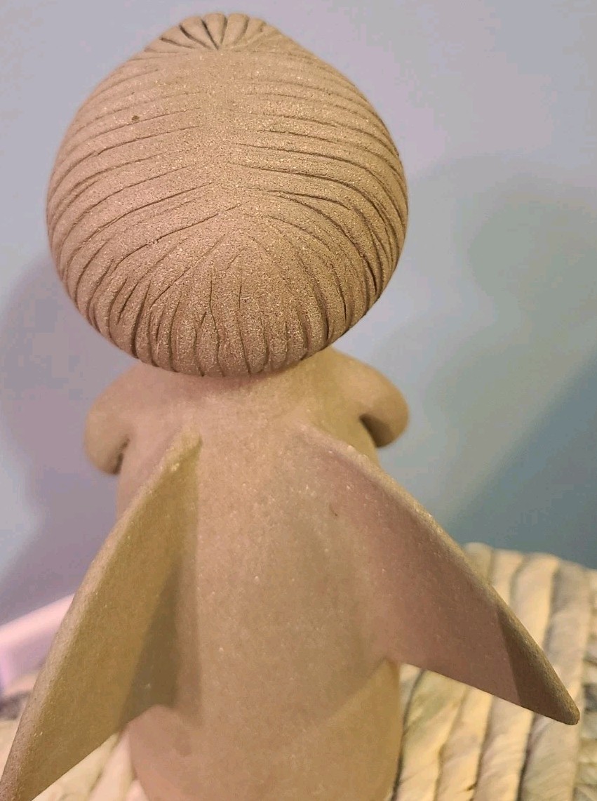 RARE Vintage Rosemary Taylor Art Studio Pottery Angel Christmas 7 1/4″ MCM