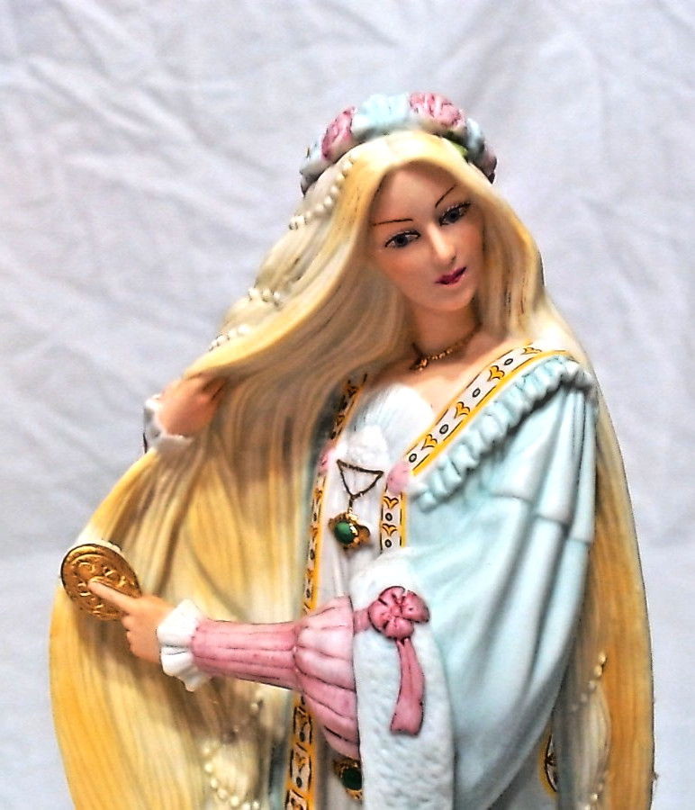 1990s LENOX “RAPUNZEL” PRINCESS FIGURINE 8-3/4″, TAIWAN, PRISTINE
