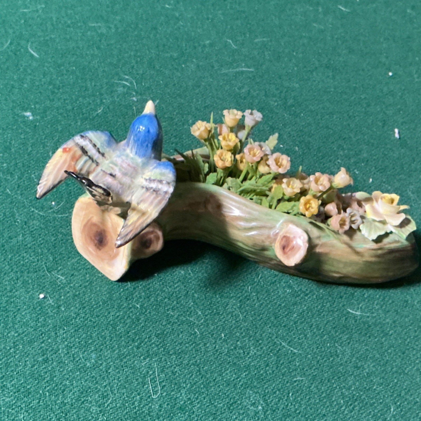 Radnor Bone China English Bird and Flower Figurine Decorative Multicolor Glossy