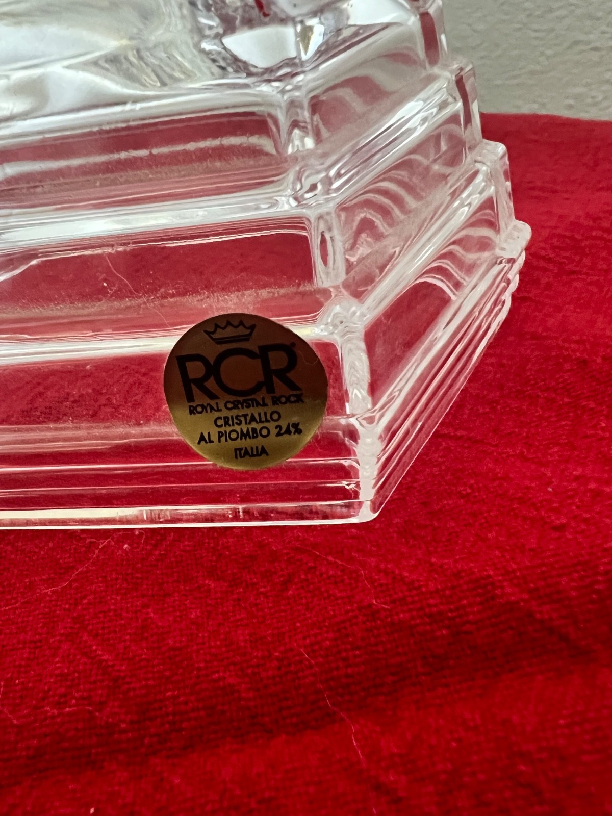 RCR crystal dancer ballerina Italy glass figurine