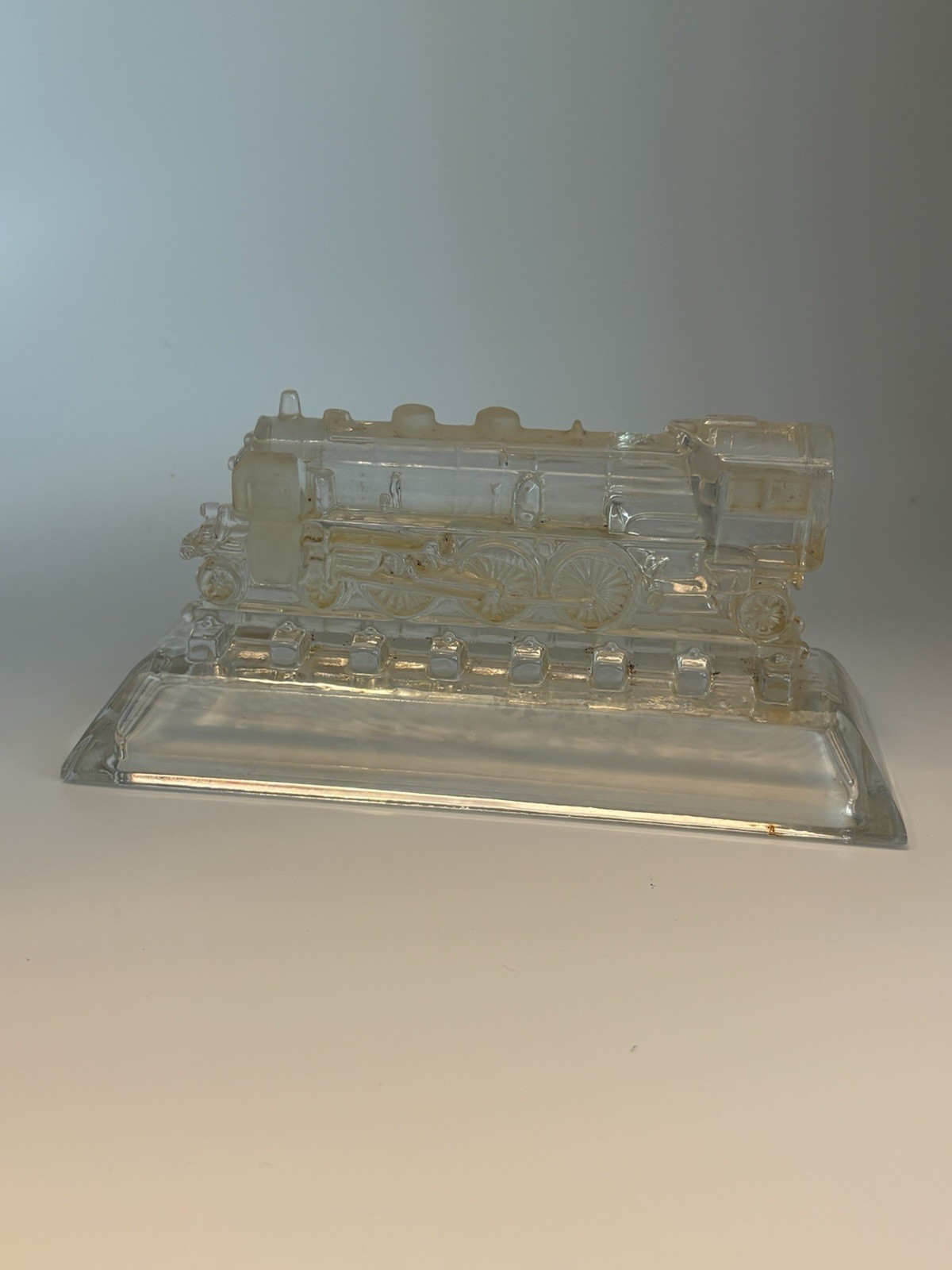 Hofbauer Crystal Casey Jones Train Locomotive West Germany Lead Crystal