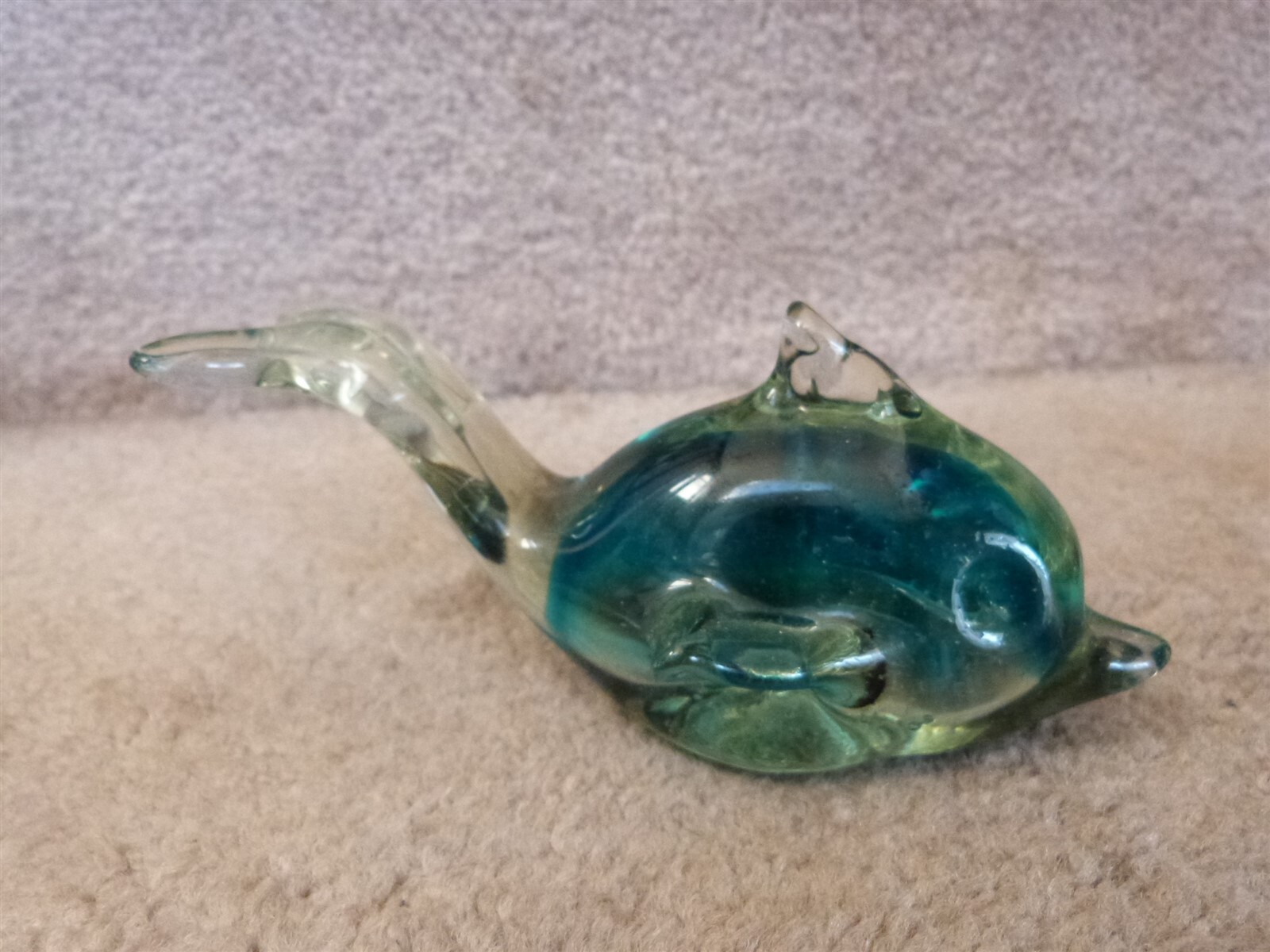 Lot of 5 Art Glass Sculptures Paperweights Figures Fish Swan Duck Whale
