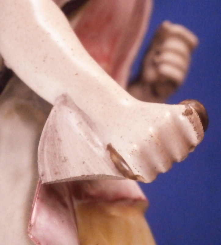 Antique 18thC Ludwigsburg Faience Figurine Figure Fayenze Figur German Germany