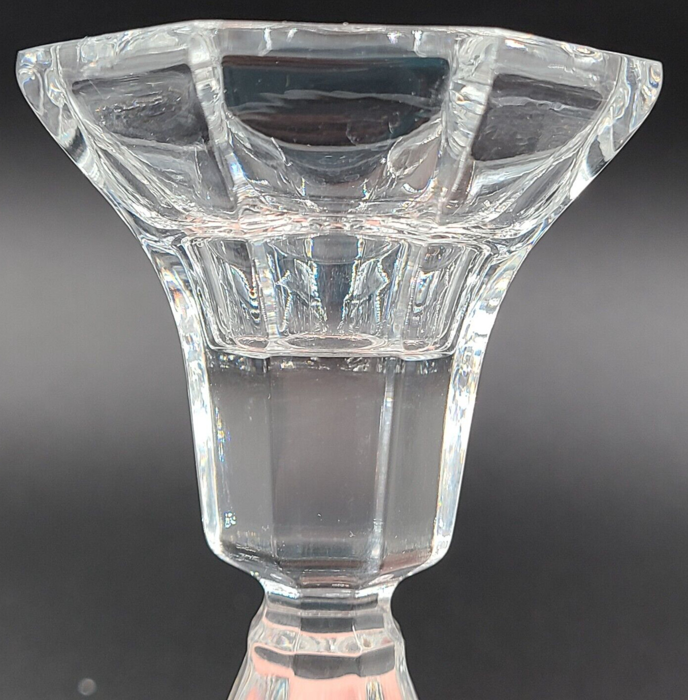 Royal Limited Handcut Crystal Czech Set of 3 Tiered Candlestick Holders