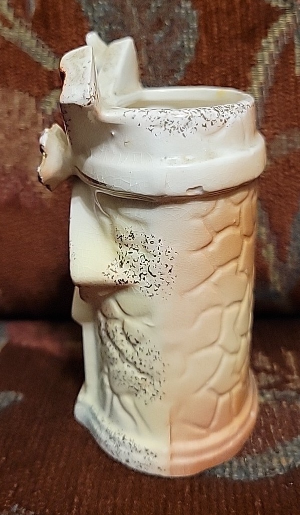 Vtg Tilso Japan Windmill Planter Vase Art Pottery Ceramic Small 4.5″