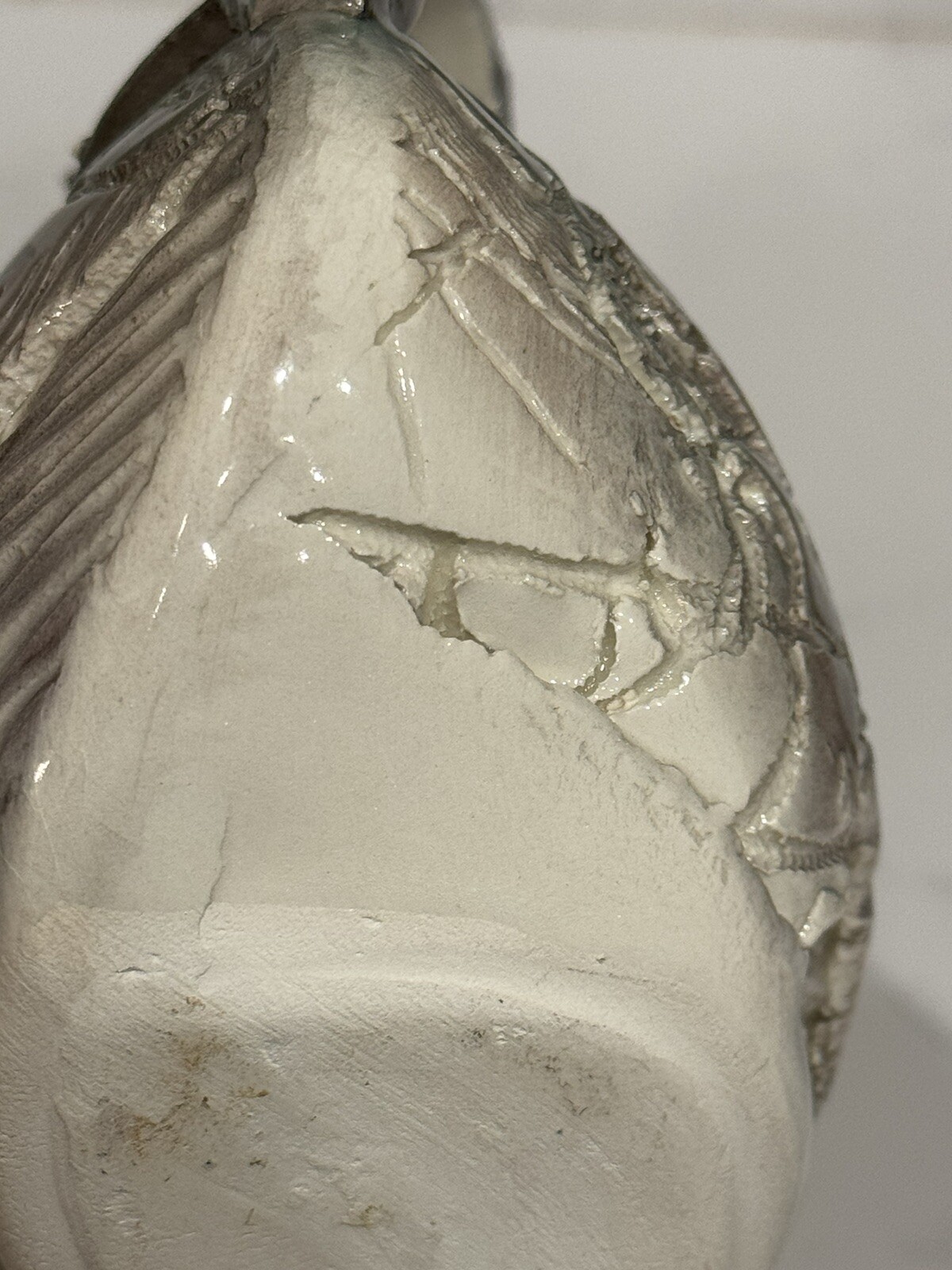 Brutalist Patchwork Abstract Art Pottery Vase Purse Shape One Of A Kind Piece