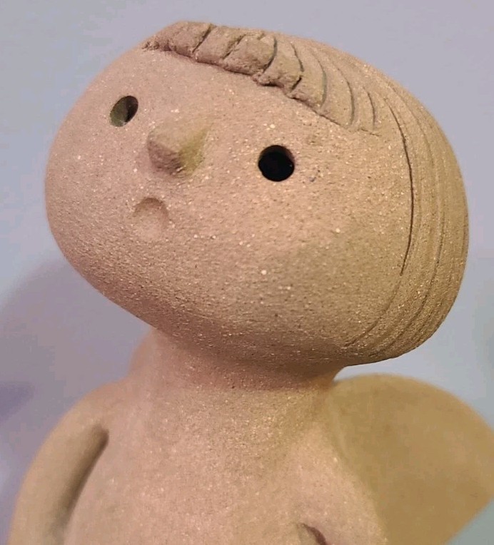RARE Vintage Rosemary Taylor Art Studio Pottery Angel Christmas 7 1/4″ MCM