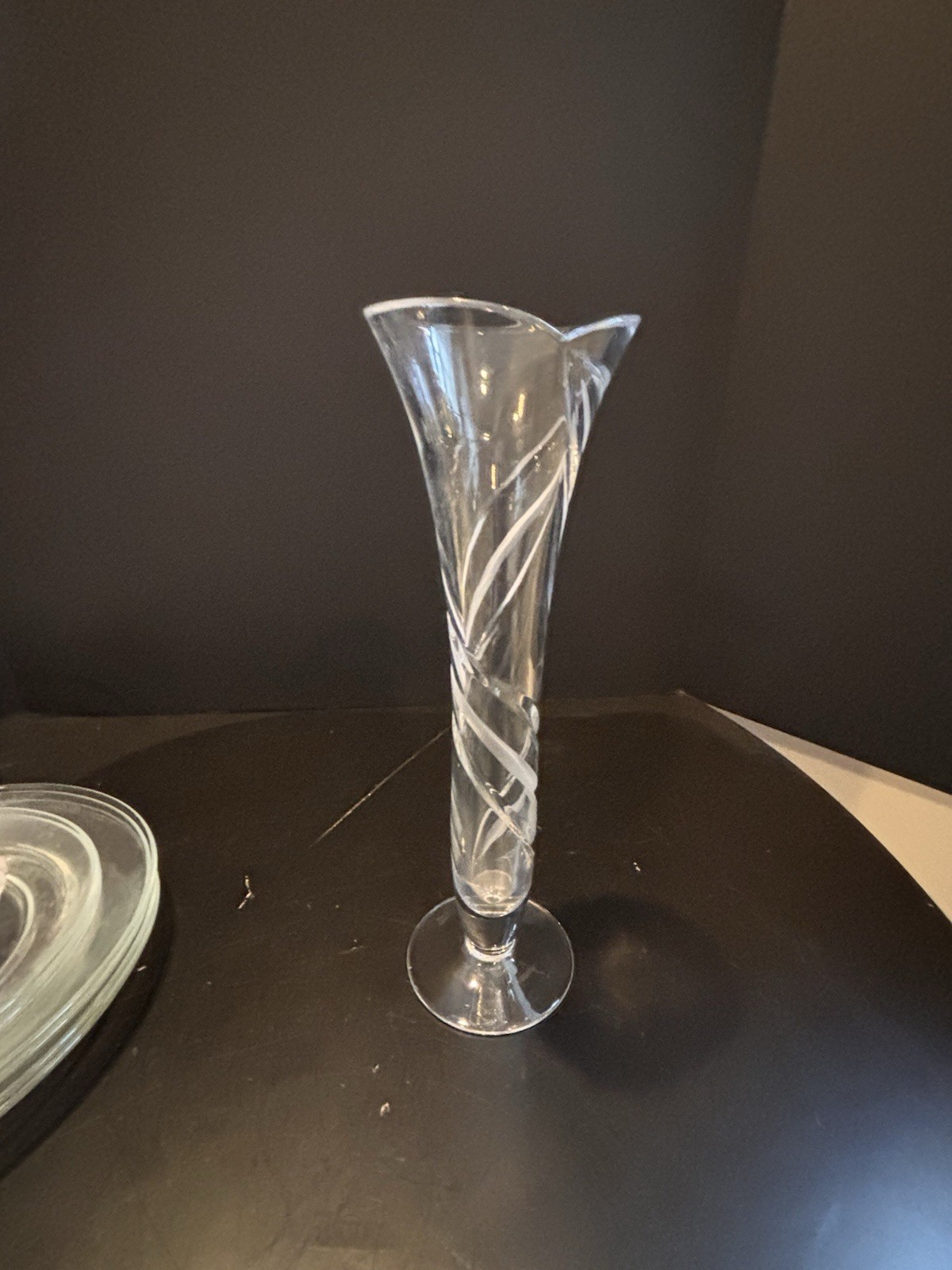 Miller Rogaska Crystal Tulip Vase 11.5 Inches