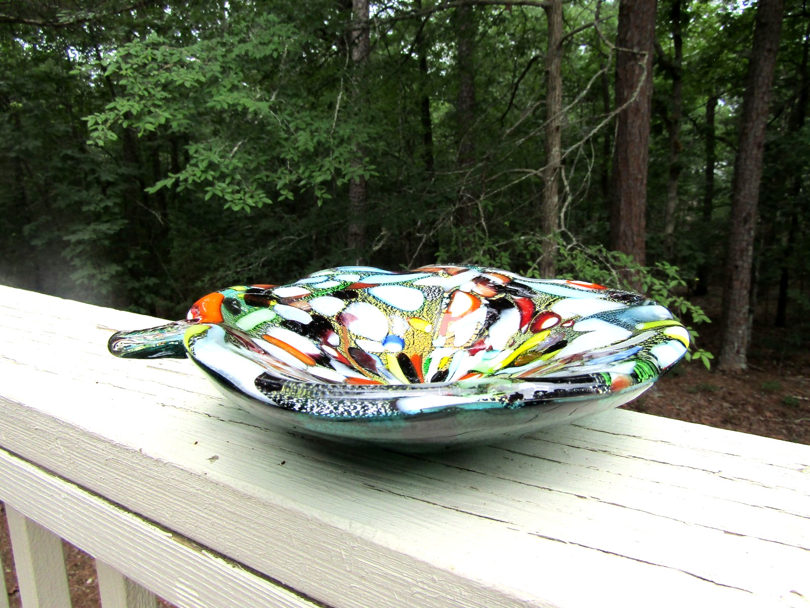 Martens Aureliano Toso AVEM Murano Glass / Tutti Frutti BOWL / ASHTRAY / 10″