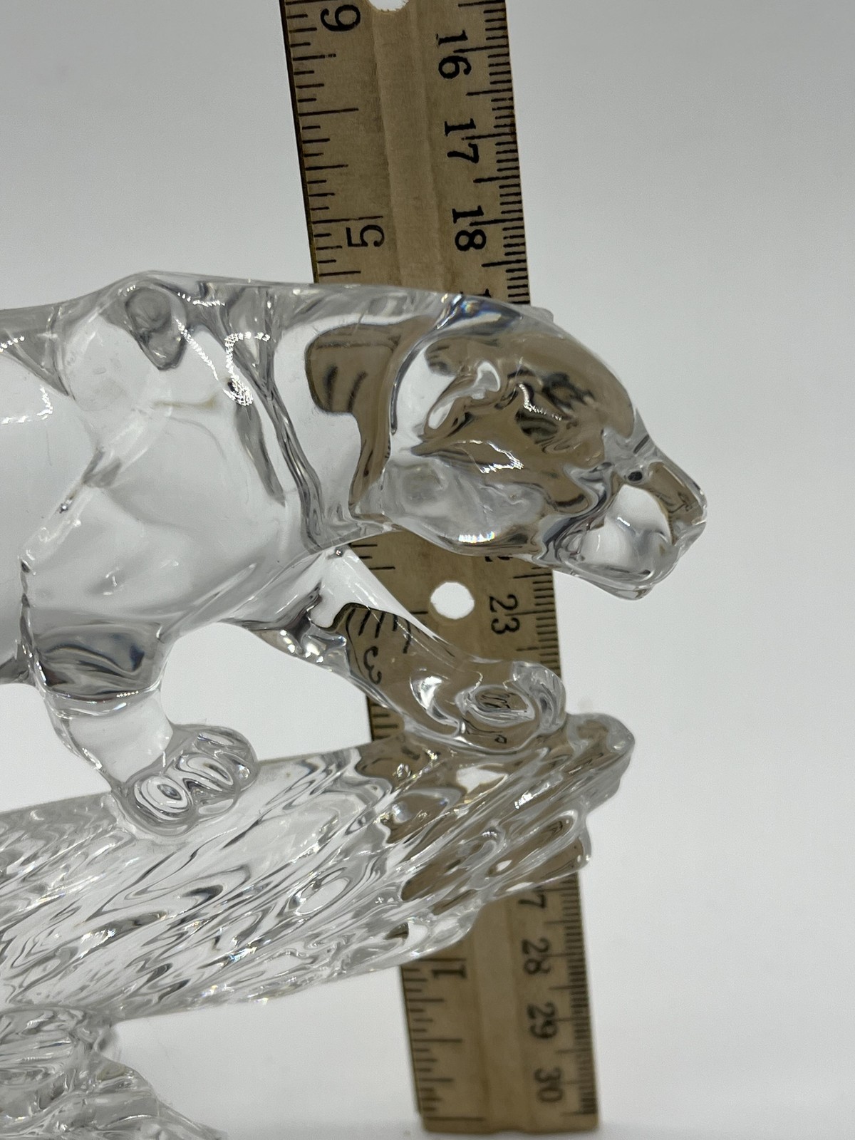 Wonders Of The Wild Crystal Panther Figurine 24% Lead Clear Germany Cat Decor