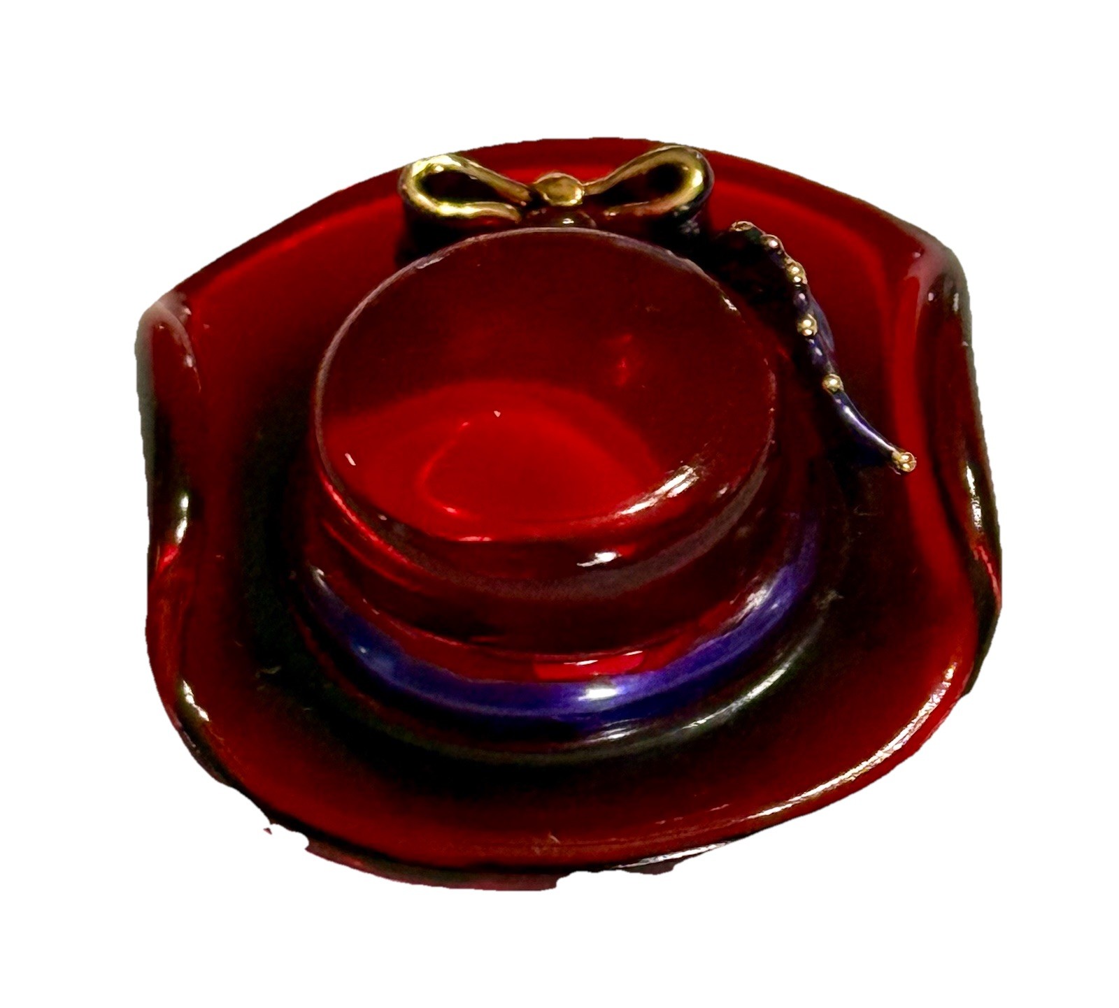 Art Glass Miniature Mini Ruby Red Glass – Red Hat Society