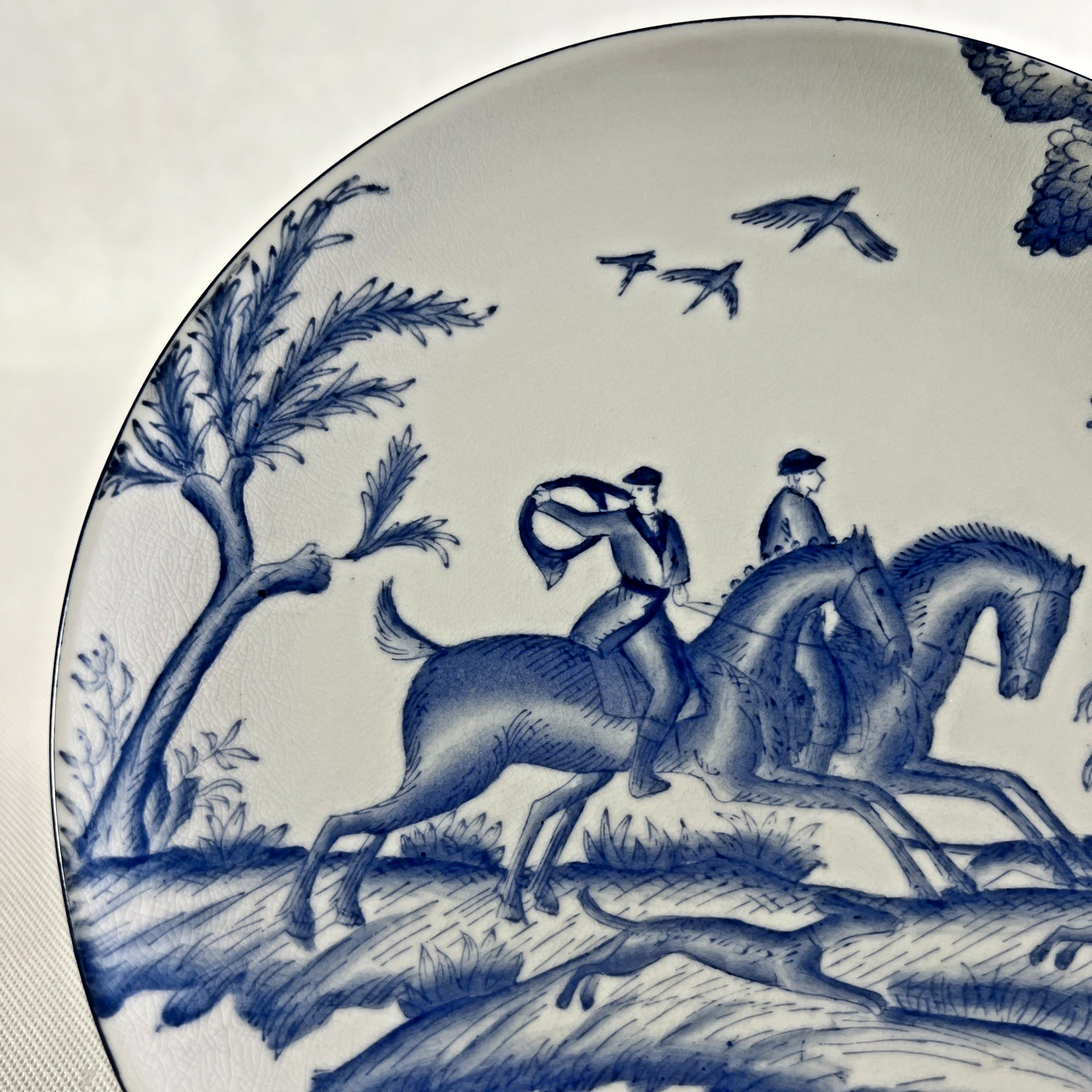 Hunting Scene Porcelain Plate Andrea by Sadek