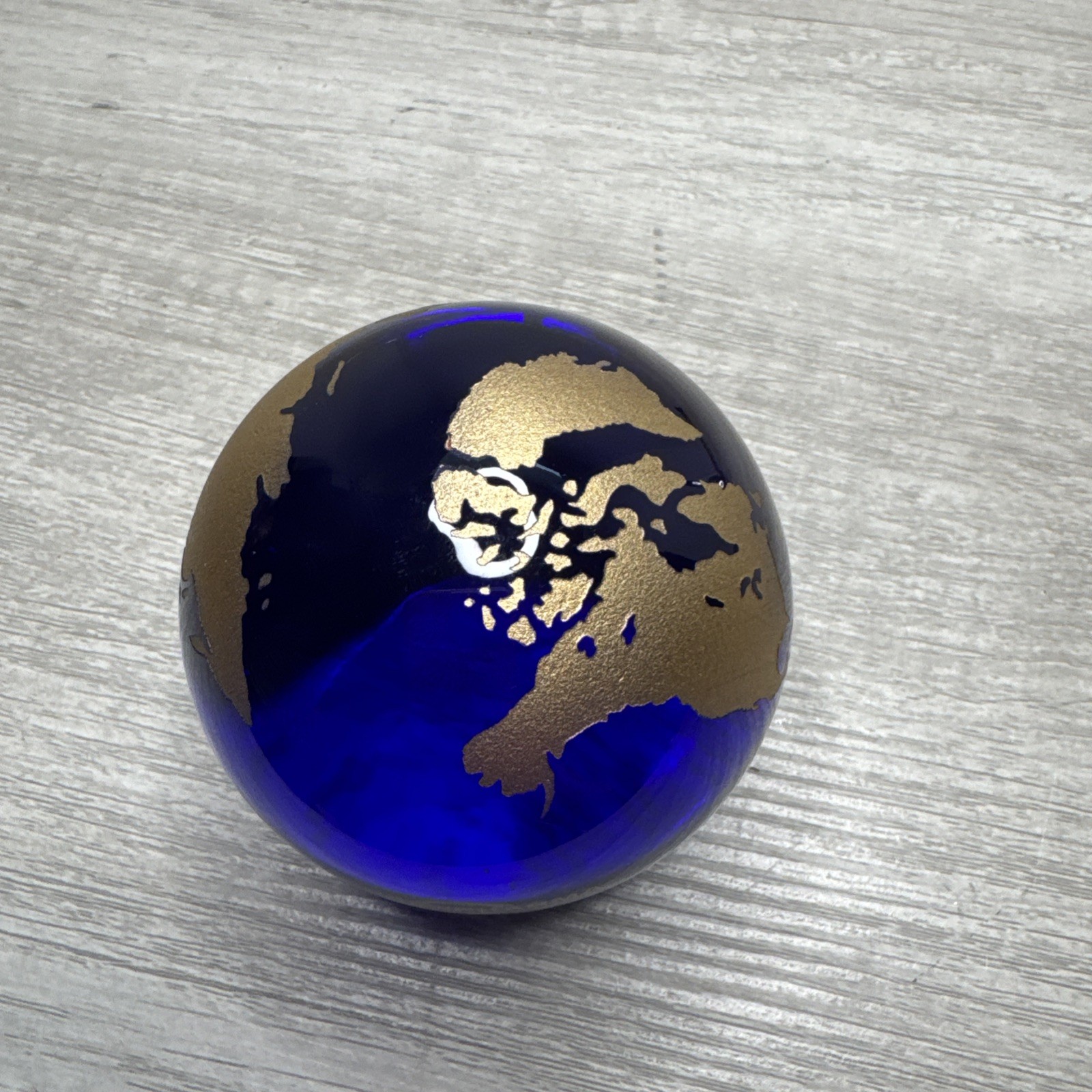 2020 CORDENPHARMA Moderna Covid-19 Vaccine Blue Paperweight.
