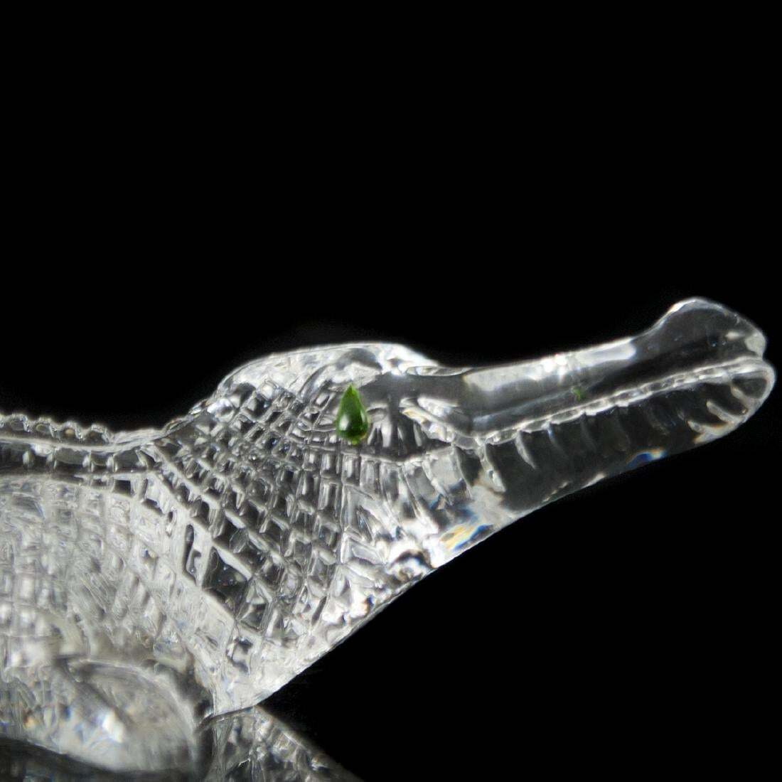 Baccarat Figurine Alligator Crocodile Crystal Very Large Heavy France New