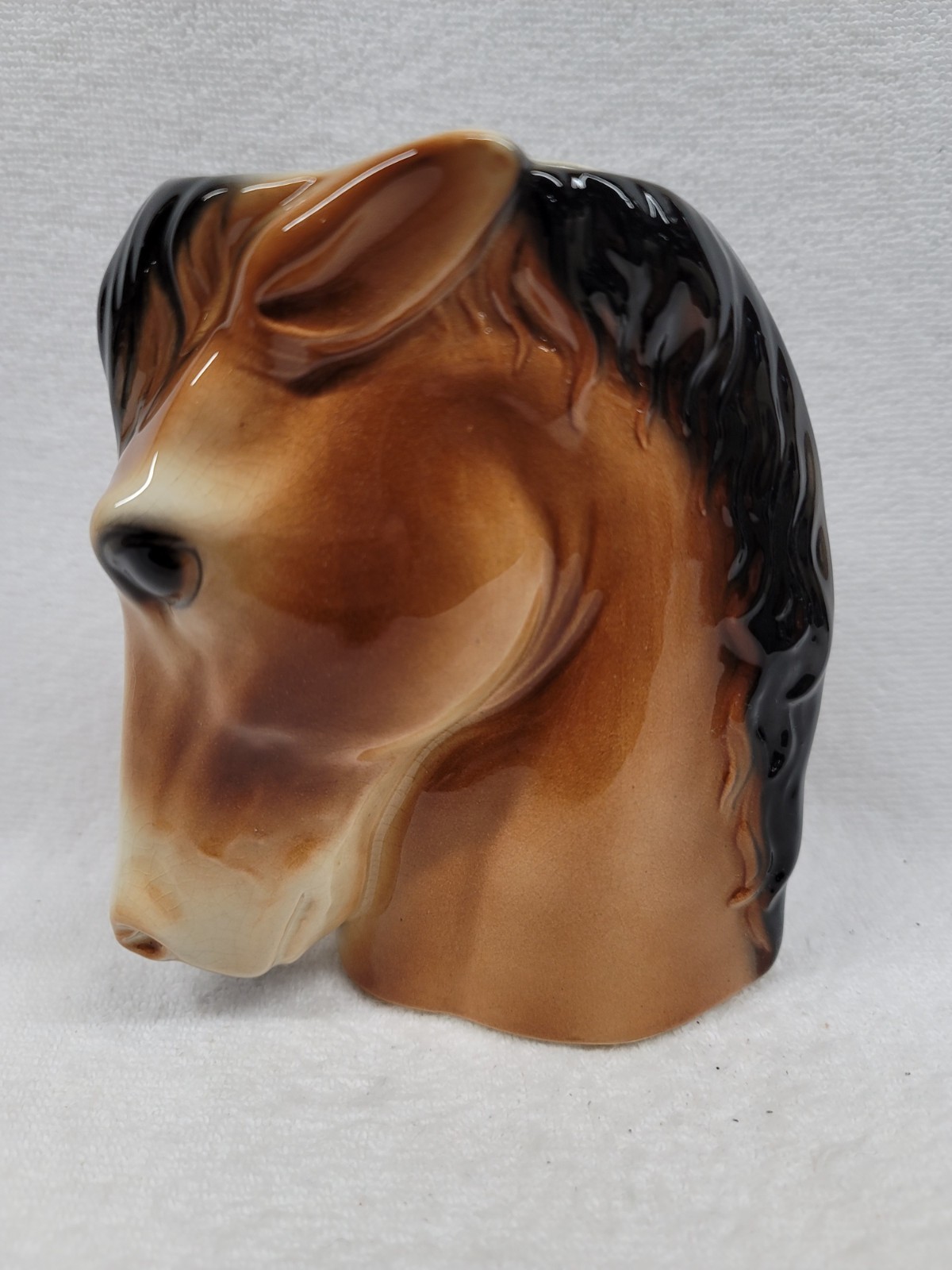 6 1/4″ HORSE HEAD VASE BY ROYAL COPLEY, ROYAL WINDSOR, SPAULDING